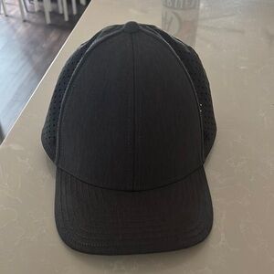 Sleek Black Men's Perforated Cap